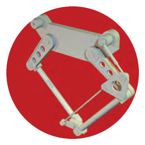 Paralel kol robot - Trio Motion kinematik desteği